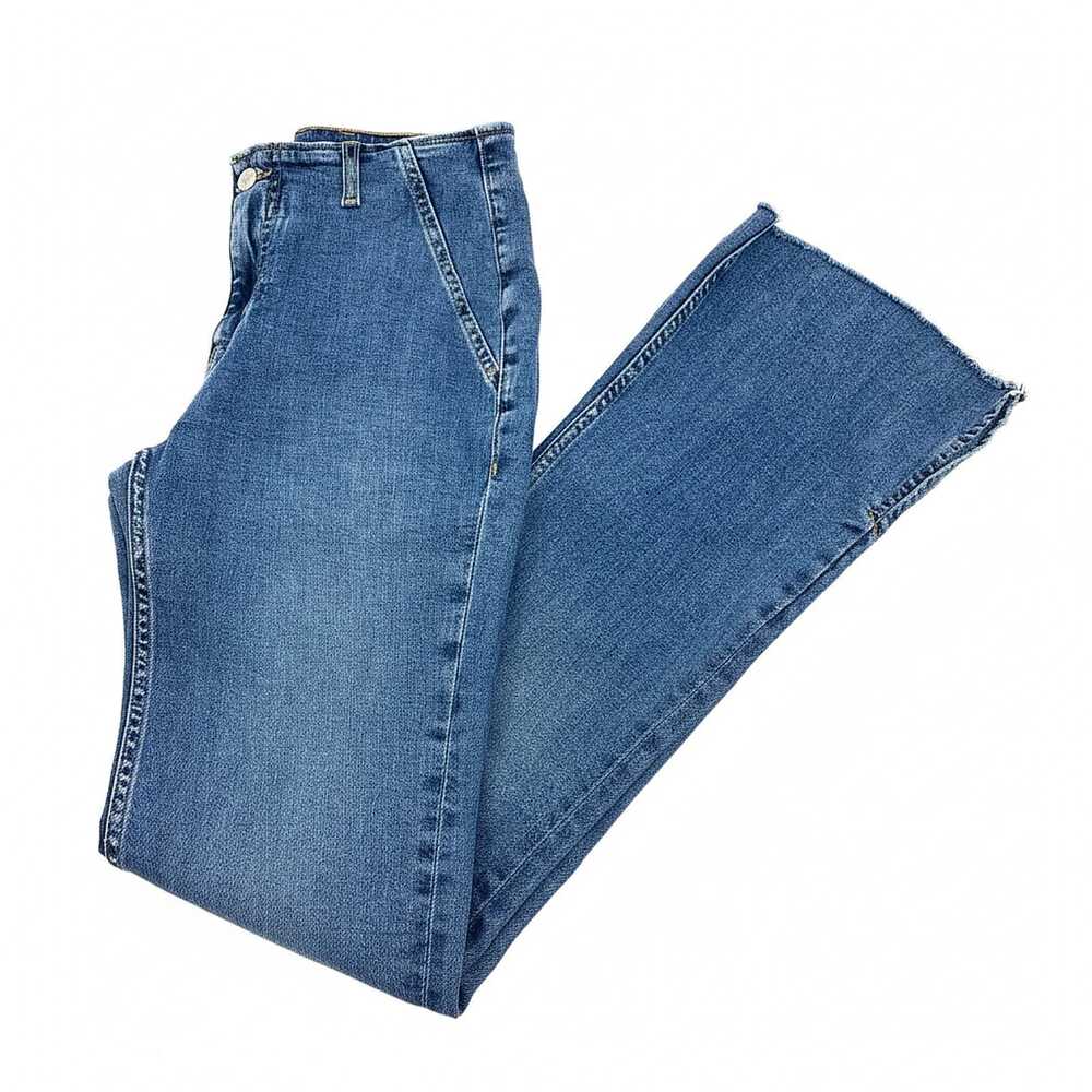 We The Free Blue Cotton Blend Flare Jeans | Women’s Size 4